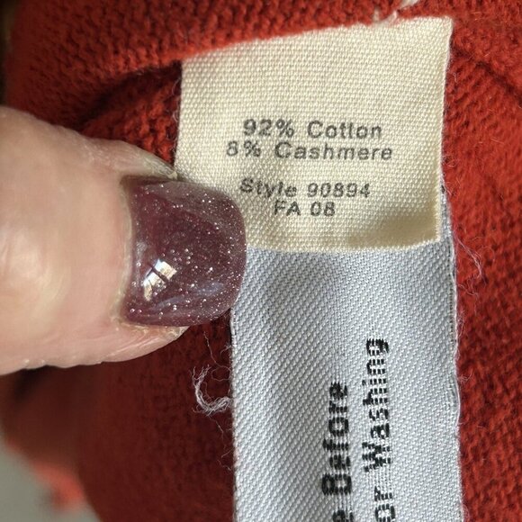 J Crew Men's Cotton Cashmere Argyle V Neck Sweater Size XL - Picture 3 of 6